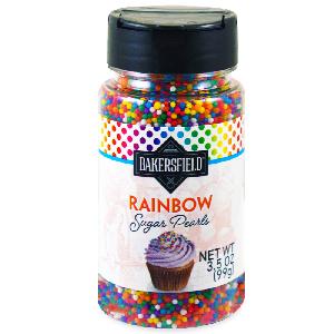 BAKERSFIELD ® SUGAR PEARLS RAINBOW 3.5OZ-99G