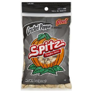 SPITZ ® PUMPKIN SEEDS CRACKED PEPPER 4OZ-113.4