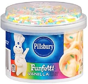 PILLSBURY ® PILLSBURY VANILLA FROSTING WITH SPRINKLES 284G/10OZ