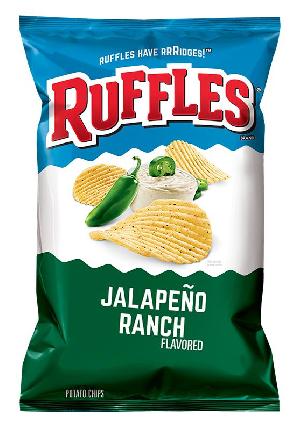 RUFFLES ® JALAPENO RANCH POTATO CHIPS - 6.5OZ
